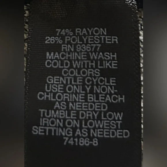 Bold Elements Sweater Dress Womens Black White Zebra Print Long Sleeve Sz XXL - Picture 13 of 14